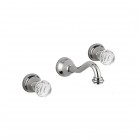 Giulini Giovanni Odessa bateria umywalkowa podtynkowa stare złoto - uchwyty przezroczyste Swarovski 3923/SBR