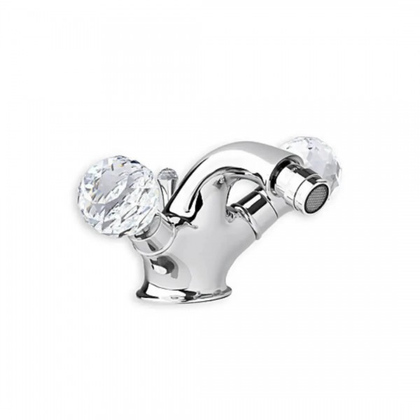 Giulini Giovanni Odessa bateria bidetowa stare złoto - uchwyty przezroczyste Swarovski 3964BR