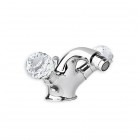 Giulini Giovanni Odessa bateria bidetowa stare złoto - uchwyty przezroczyste Swarovski 3964BR