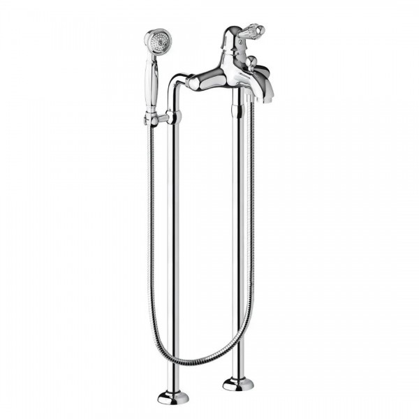 Giulini Giovanni Harmony bateria wannowa + nogi stare złoto - uchwyt przezroczysty Swarovski 9501/NBR/S