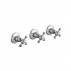 Reitano Atea bateria natryskowa podtynkowa z przełącznikiem stare złoto R305W2BR