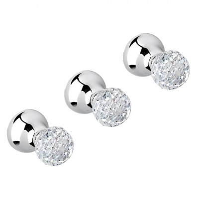 Giulini Giovanni Odessa bateria natryskowa podtynkowa z przełącznikiem stare złoto - uchwyt przezroczysty Swarovski 3915W2BR