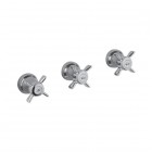 Giulini Giovanni Parigi bateria natryskowa podtynkowa retro z przełącznikiem stare złoto 7316W2BR