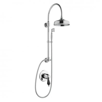 Giulini Giovanni Harmony kolumna natryskowa stare złoto - uchwyt czarny Swarovski 9515-01261BR/S.CZ