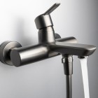 Deante Arnika bateria wannowa ścienna titanium BQA_D10N