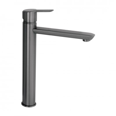 Deante Arnika bateria umywalkowa stojąca wysoka titanium BQA_D20N