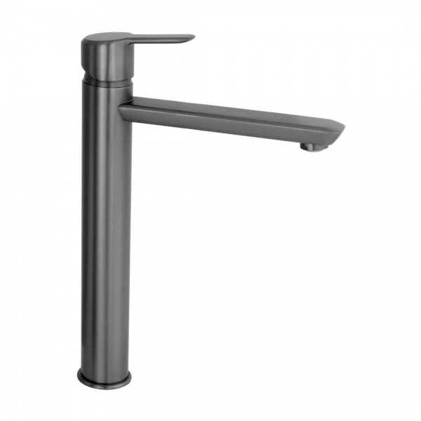 Deante Arnika bateria umywalkowa stojąca wysoka titanium BQA_D20N