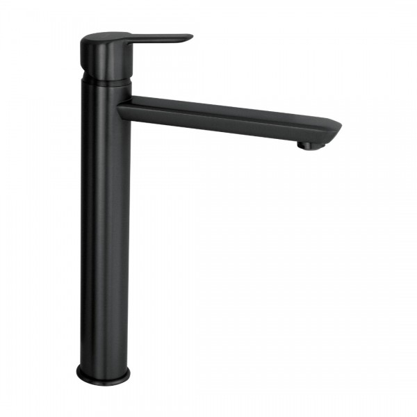 Deante Arnika bateria umywalkowa stojąca wysoka czarny mat BQA_N20N