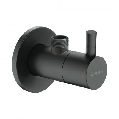 Deante zawór kątowy okrągły do baterii czarny mat VFA_N62R