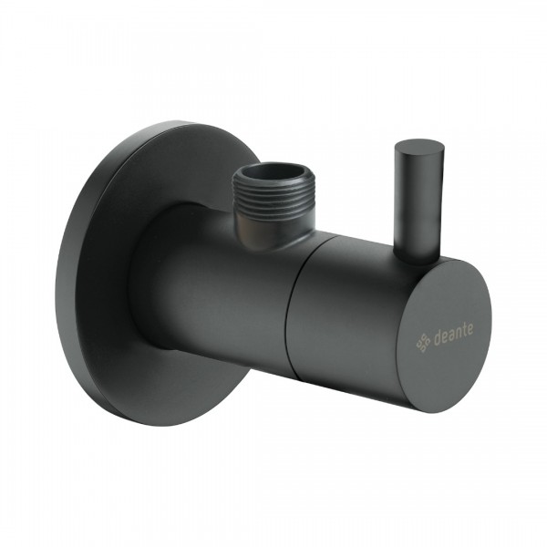 Deante zawór kątowy okrągły do baterii czarny mat VFA_N62R