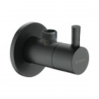 Deante zawór kątowy okrągły do baterii czarny mat VFA_N62R
