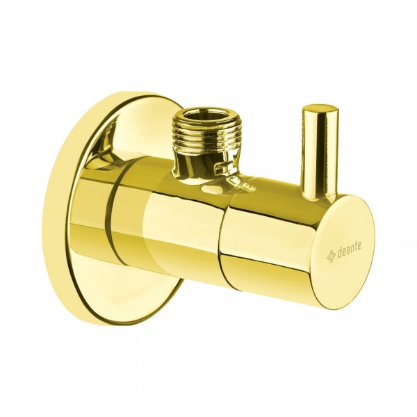 Deante zawór kątowy okrągły do baterii złoty połysk VFA_Z62R