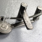 Deante Arnika bateria wannowa 3-otworowa titanium BQA_D13M