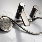 Deante Arnika bateria wannowa 3-otworowa titanium BQA_D13M