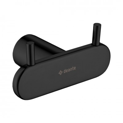 Deante Round Nero haczyk podwójny czarny ADR N121