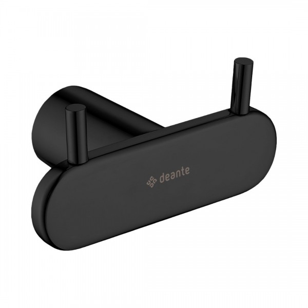 Deante Round Nero haczyk podwójny czarny ADR N121