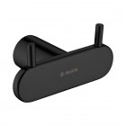 Deante Round Nero haczyk podwójny czarny ADR N121