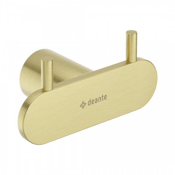Deante Round haczyk podwójny złoto szczotkowane ADR_R121