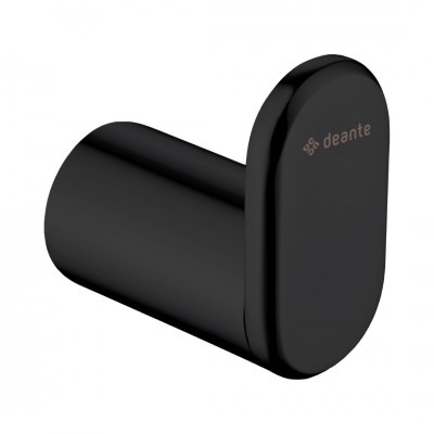 Deante Round Round haczyk pojedynczy czarny ADR N111