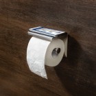 Deante Round uchwyt ścienny na papier z półką chrom ADR 0221