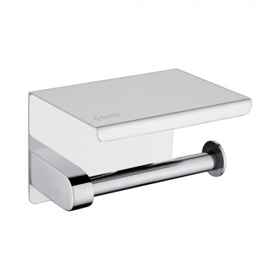 Deante Round uchwyt ścienny na papier z półką chrom ADR 0221