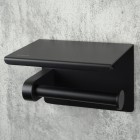 Deante Round Nero uchwyt na papier z półką czarny ADR N221