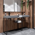 Deante Round Nero dozownik do mydła czarny ADR N421