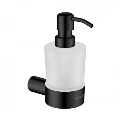 Deante Round Nero dozownik do mydła czarny ADR N421