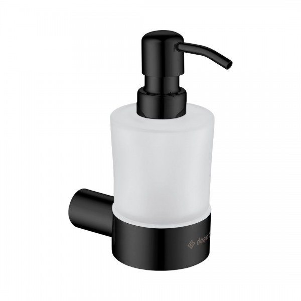 Deante Round Nero dozownik do mydła czarny ADR N421