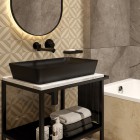 Deante Round Nero mydelniczka czarna ADR N411