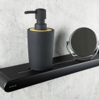 Deante Round Nero półka ścienna czarna ADR N511