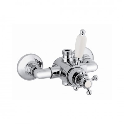 Reitano Atea bateria natryskowa termostatyczna do kolumny retro chrom TR84/CH