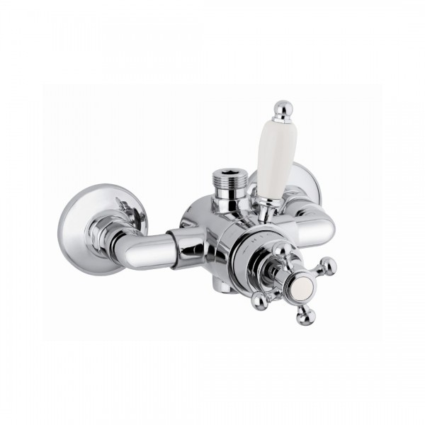 Reitano Atea bateria natryskowa termostatyczna do kolumny retro chrom TR84/CH