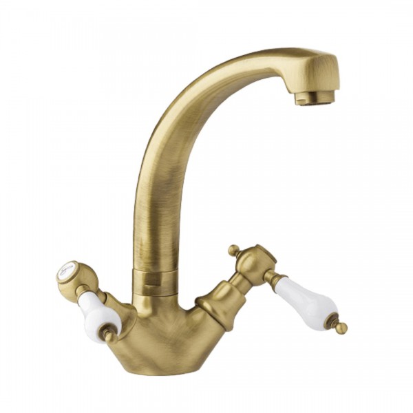 Demm Retro Etros bateria kuchenna dwuuchwytowa retro stare złoto 2180/BR