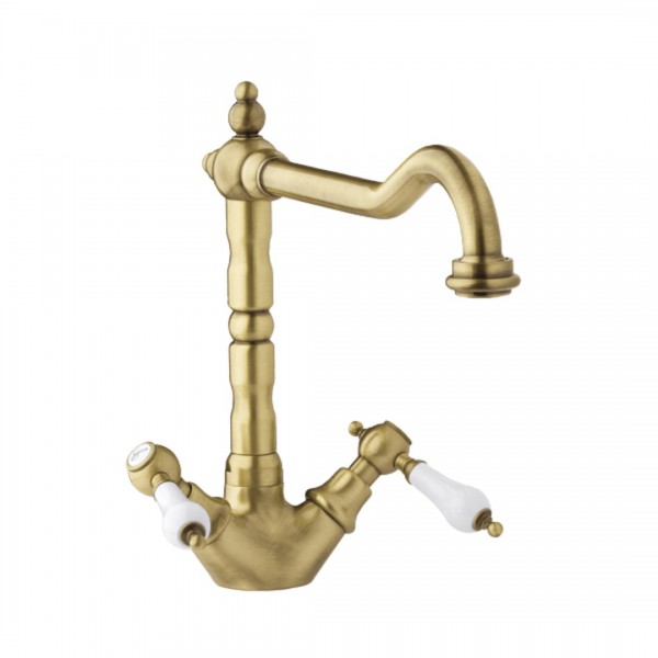 Demm Retro Etros bateria kuchenna dwuuchwytowa retro stare złoto 2182/BR