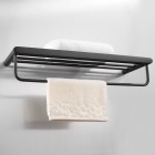 Deante Round Nero półka żeberkowa czarna ADR N531