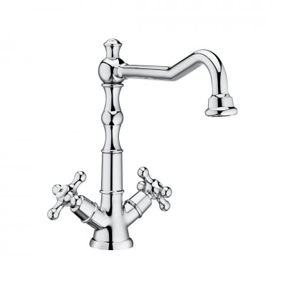 Roca Carmen bateria umywalkowa wysoka retro chrom A5A384BC00