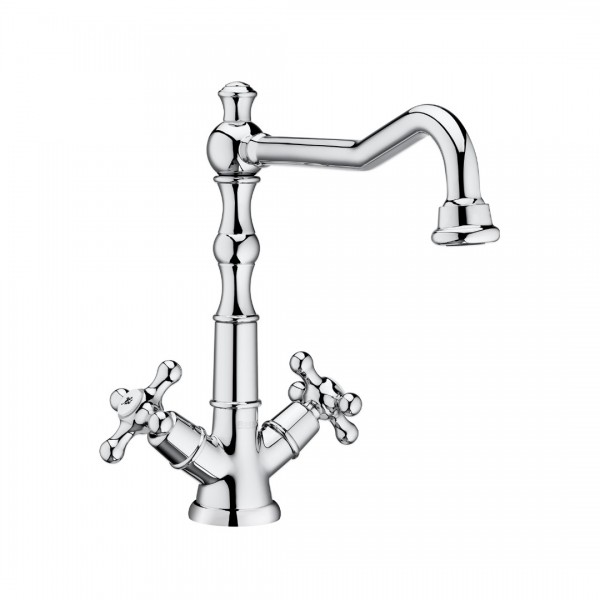 Roca Carmen bateria umywalkowa wysoka retro chrom A5A384BC00