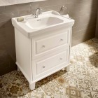 Roca Carmen Unik zestaw łazienkowy 80 cm z 2 szufladami biały satynowy A851369415