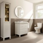 Roca Carmen Unik zestaw łazienkowy 80 cm z 2 szufladami biały satynowy A851369415