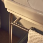 Roca Carmen Unik zestaw łazienkowy 80 cm ze stelażem stal szlachetna A851370425