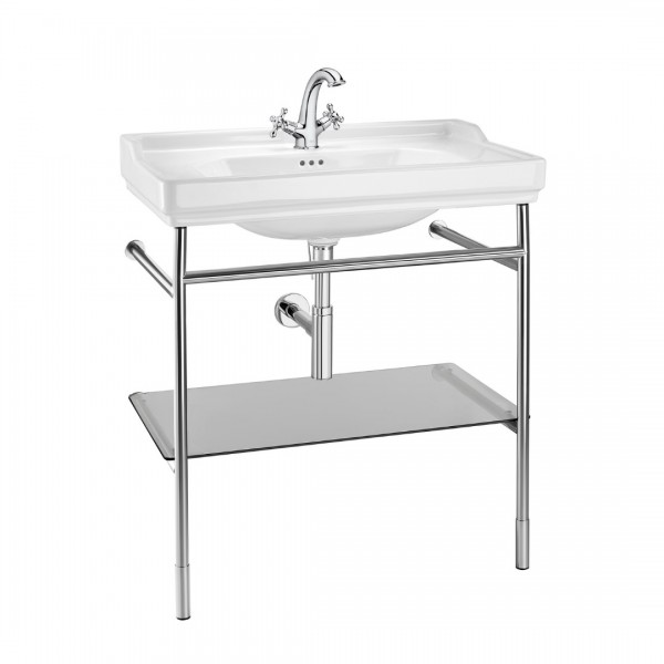 Roca Carmen Unik zestaw łazienkowy 80 cm ze stelażem stal szlachetna A851370425