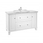 Roca Carmen blat marmurowy 130x50 cm biały A857142420