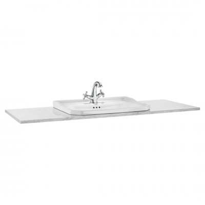 Roca Carmen blat marmurowy 130x50 cm biały A857142420