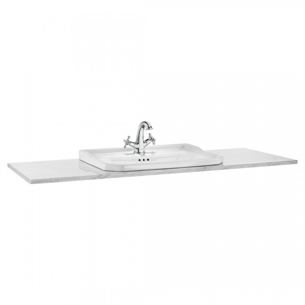 Roca Carmen blat marmurowy 130x50 cm biały A857142420