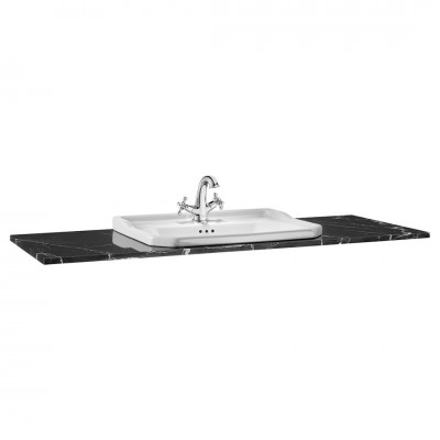 Roca Carmen blat marmurowy 130x50 cm czarny A857142421