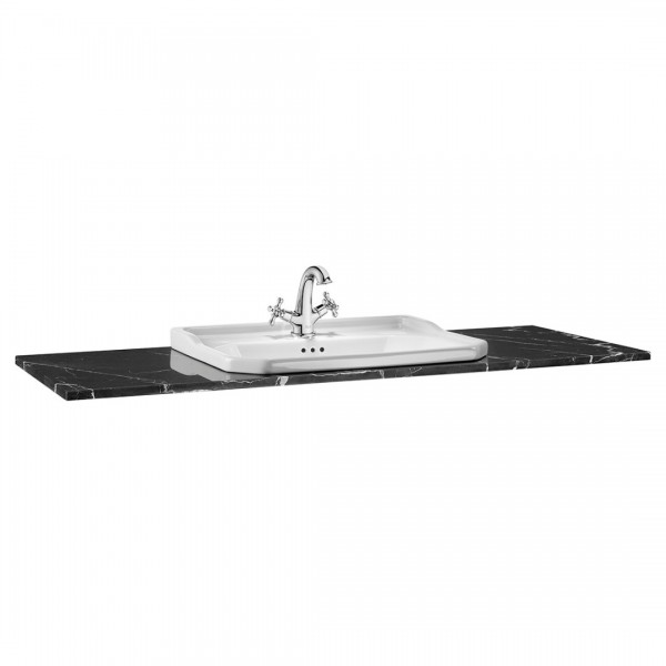 Roca Carmen blat marmurowy 130x50 cm czarny A857142421