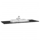 Roca Carmen blat marmurowy 130x50 cm czarny A857142421