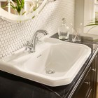 Roca Carmen blat marmurowy 130x50 cm czarny A857142421