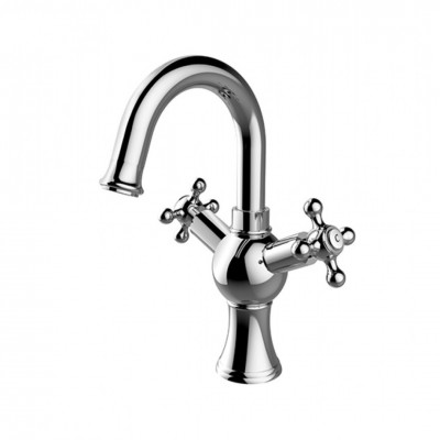 Besco Retro bateria umywalkowa chrom BU-RII-CH